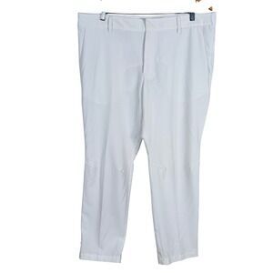 Nike Dri-FIT Victory Golf Pants Mens 38x30 White Slim Fit Performance DA3062-121